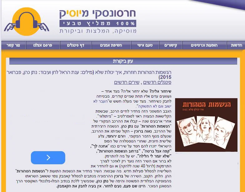 חשיפה באינטרנט במסגרת קידום אמן או סינגל - שוהם יחסי ציבור